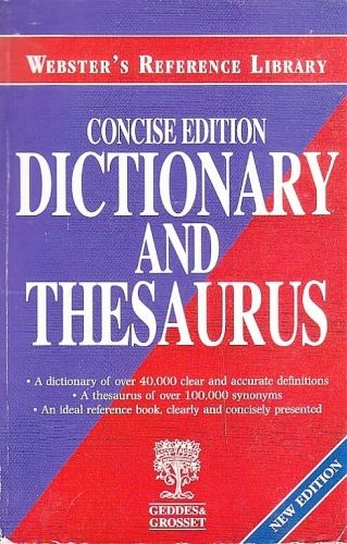 Dictionary and Thesaurus | antikvariat - detail knihy