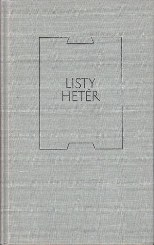 Listy heter | antikvariat - detail knihy