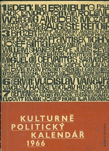 Kulturne politicky kalendar 1966 | antikvariat - detail knihy