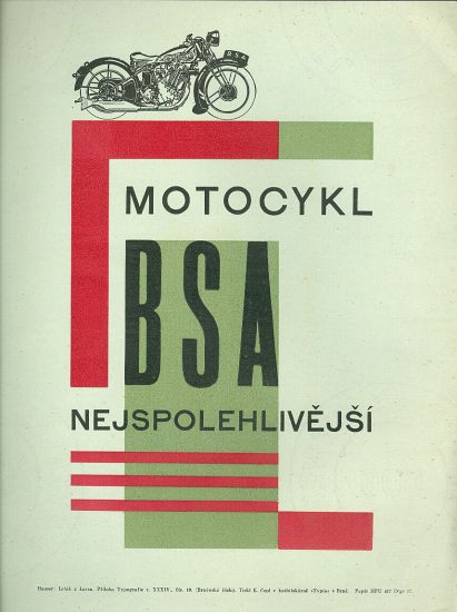Motocykl BSA nejspolehlivejsi | antikvariat - detail knihy