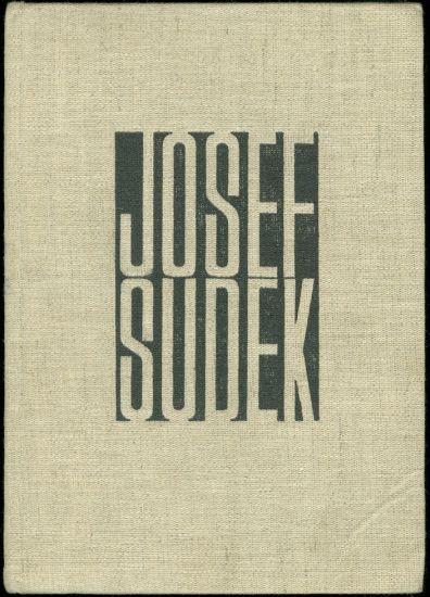Josef Sudek  fotografie - Linhart Lubomir  uvodni studie | antikvariat - detail knihy