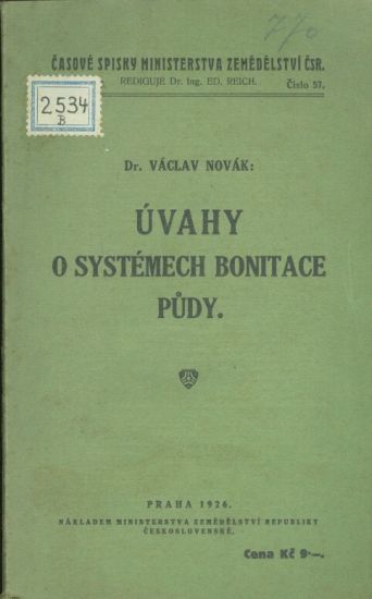 Uvahy o systemech binitace pudy - Novak Vaclav Dr | antikvariat - detail knihy