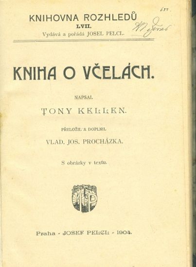 Kniha o vcelach - Keller Tony | antikvariat - detail knihy