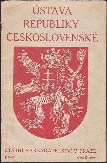 Ustava republiky Ceskoslovenske | antikvariat - detail knihy