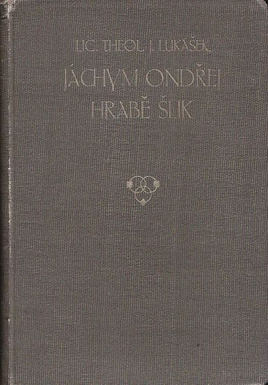 Jachym Ondrej hrabe Slik - Lukasek Josef Vaclav | antikvariat - detail knihy