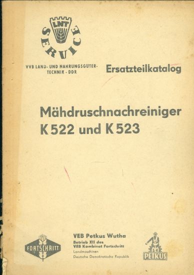Mahdrushcnachreiniger K 522 und K523 | antikvariat - detail knihy