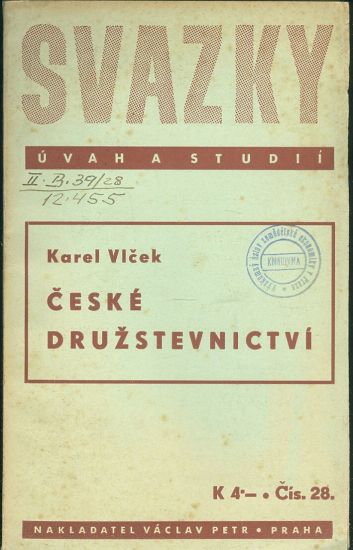 Ceske druzstevnictvi - Vlcek Karel | antikvariat - detail knihy