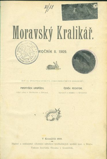 Moravsky kralikar roc II | antikvariat - detail knihy