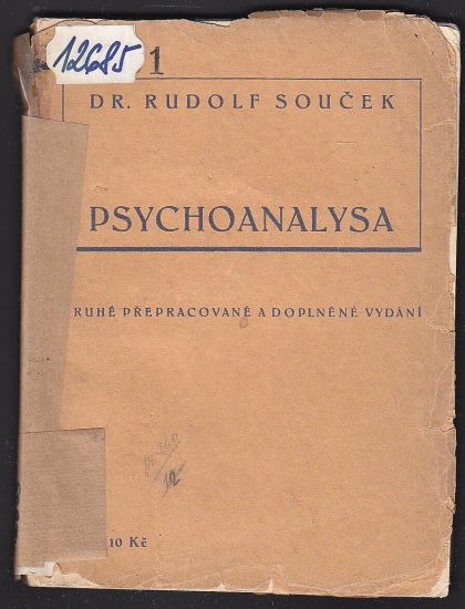 Psychoanalysa - Soucek Rudolf | antikvariat - detail knihy