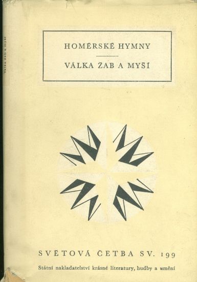 Homerske hymny Valka zab a mysi | antikvariat - detail knihy