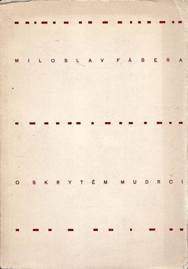 O skrytem mudrci - Fabera Miloslav | antikvariat - detail knihy