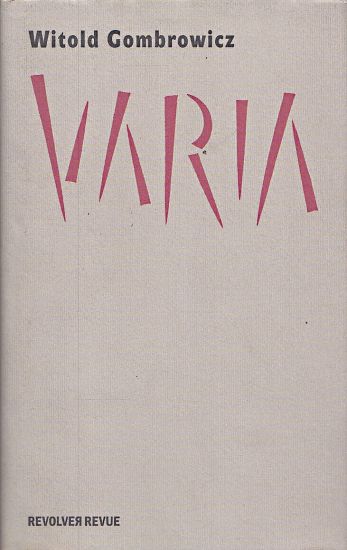 Varia - Gombrowicz Witold | antikvariat - detail knihy
