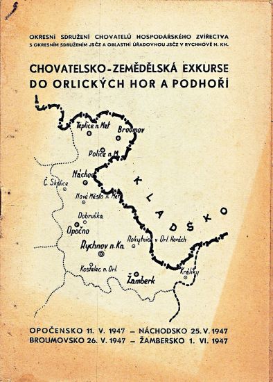 Chovatelskozemedelska exkurze do Orlickych hor a podhori | antikvariat - detail knihy