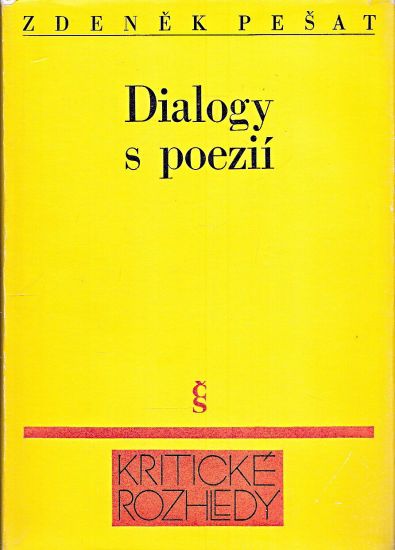 Dialogy s poezii - Pesat Zdenek | antikvariat - detail knihy