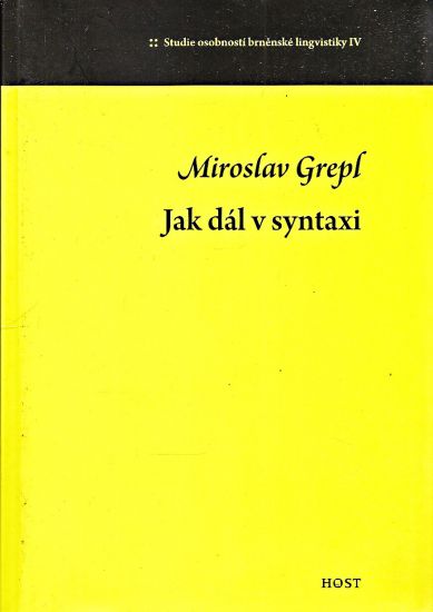 Jak dal v syntaxi - Grepl Miroslav Malcik Miroslav | antikvariat - detail knihy