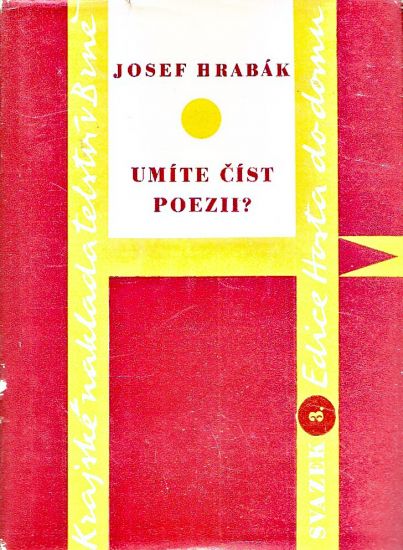 Umite cist poezii - Hrabak Josef | antikvariat - detail knihy