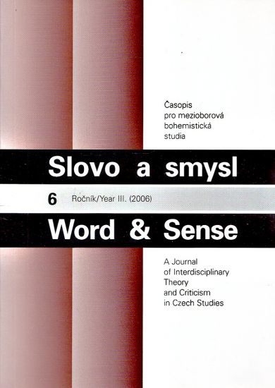 Slovo a smysl Word  Sense 6 rocnik III 2006 - Kolektiv autoru | antikvariat - detail knihy