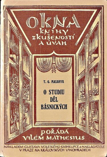 O studiu del basnickych - Masaryk TG | antikvariat - detail knihy