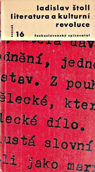 Literatura a kulturni revoluce - Stoll Ladislav | antikvariat - detail knihy