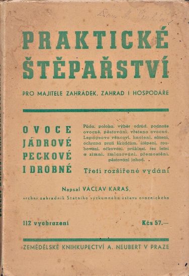 Prakticke steparstvi - Karas Vaclav | antikvariat - detail knihy