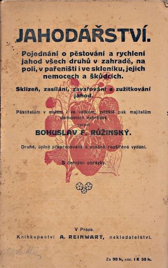Jahodarstvi - Ruzinsky Bohuslav F | antikvariat - detail knihy