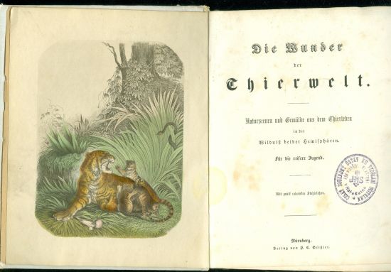 Die Wunder der Thirwelt  Naturscenen und Gemalde aus dem Thierleben | antikvariat - detail knihy