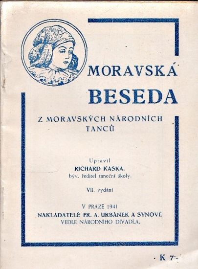 Moravska beseda  Z moravskych narodnich tancu - Kaska Richard  upravil | antikvariat - detail knihy