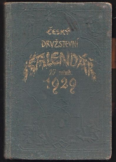 Cesky druzstevni kalendar 27 rocnik 1929 | antikvariat - detail knihy