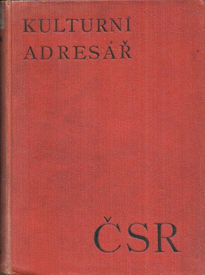 Kulturni adresar CSR - Dolensky Antonin | antikvariat - detail knihy