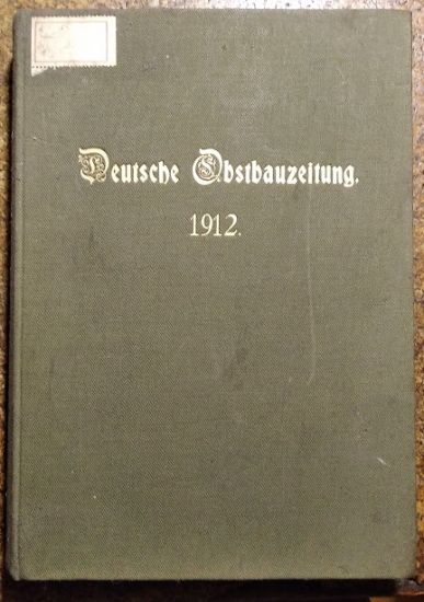 Deutsche Obstbauzeitung Jahrgang 1912 | antikvariat - detail knihy