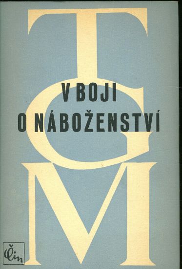 V boji o nabozenstvi - Masaryk Tomas Garrigue | antikvariat - detail knihy