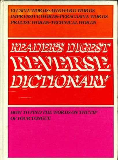 Readers Digest Reverse Dictionary | antikvariat - detail knihy