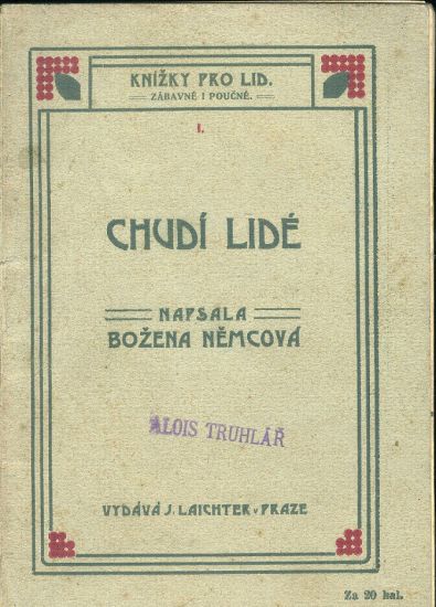 Chudi lide - Nemcova Bozena | antikvariat - detail knihy