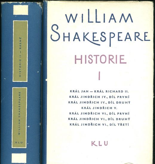 Historie I  II - Shakespeare William | antikvariat - detail knihy