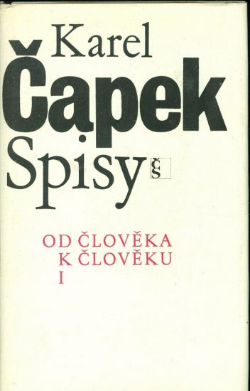 Od cloveka k cloveku I - Capek Karel | antikvariat - detail knihy