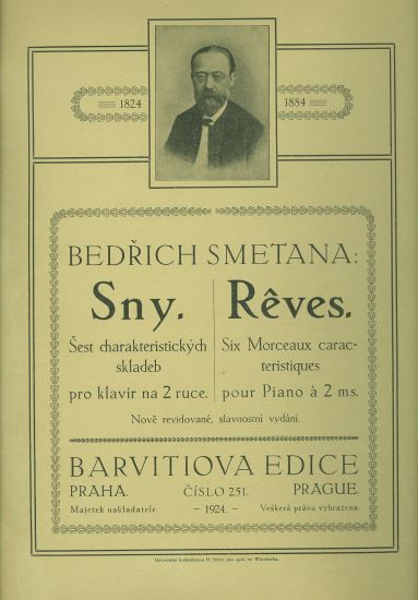 Sny  Sest charakteristickych skladeb pro klavir na dve ruce - Smetana Bedrich | antikvariat - detail knihy
