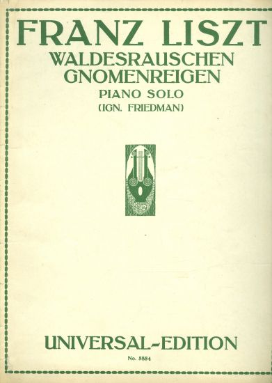 Waldesrauschen Gnomenreigen  piano solo - Liszt Franz | antikvariat - detail knihy