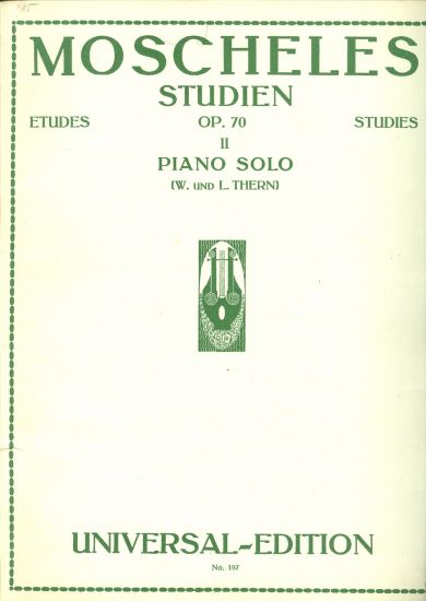 Studien op 70 II  piano solo - Moscheles Ignaz | antikvariat - detail knihy