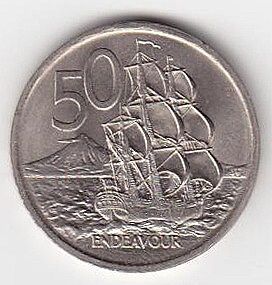 50 Cents 1969 Novy Zeland Elizabeth II - B6797 | antikvariat - detail numismatiky