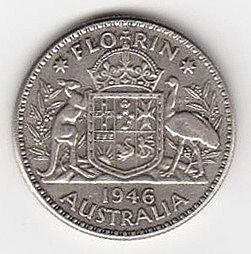 Florin 1946 Australie George VI - B6778 | antikvariat - detail numismatiky