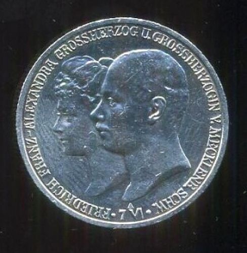 2 Marka 1904 A Mecklenburg Sch Friedrich Franz - C208 | antikvariat - detail numismatiky