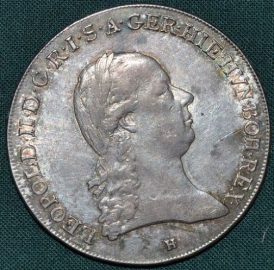 Tolar 1792 H Rakousko Leopold II - A8366 | antikvariat - detail numismatiky
