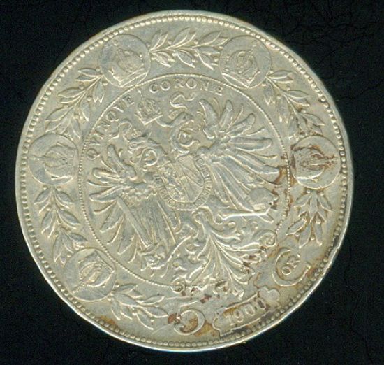 Rakousko  Uhersko Fr Josef I  5 Koruna 1900 | antikvariat - detail numismatiky