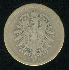 Nemecko Vilem I 1871  1888 50 Fenik 1876 A - C236 | antikvariat - detail numismatiky