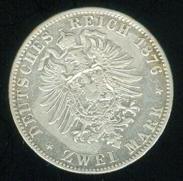 Prusko Wilhelm I 1861 1888 2 Marka 1876 A - B7995 | antikvariat - detail numismatiky