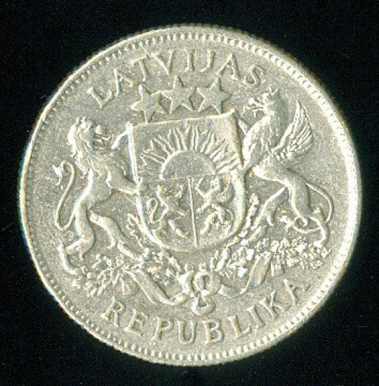 Lotyssko I republika 1918  1941 2 Lati 1925 - B8541 | antikvariat - detail numismatiky