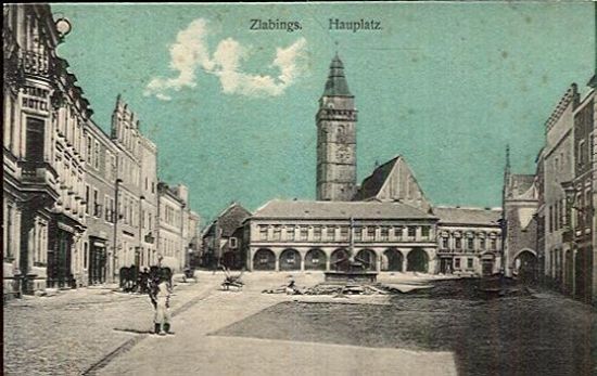 Zlabings  Hauptplatz Slavonice | antikvariat - detail pohlednice