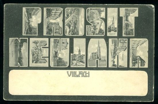 Villach | antikvariat - detail pohlednice