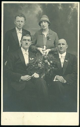 Foto ze svatby | antikvariat - detail pohlednice