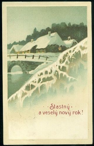 Stasny a vesely novy rok | antikvariat - detail pohlednice